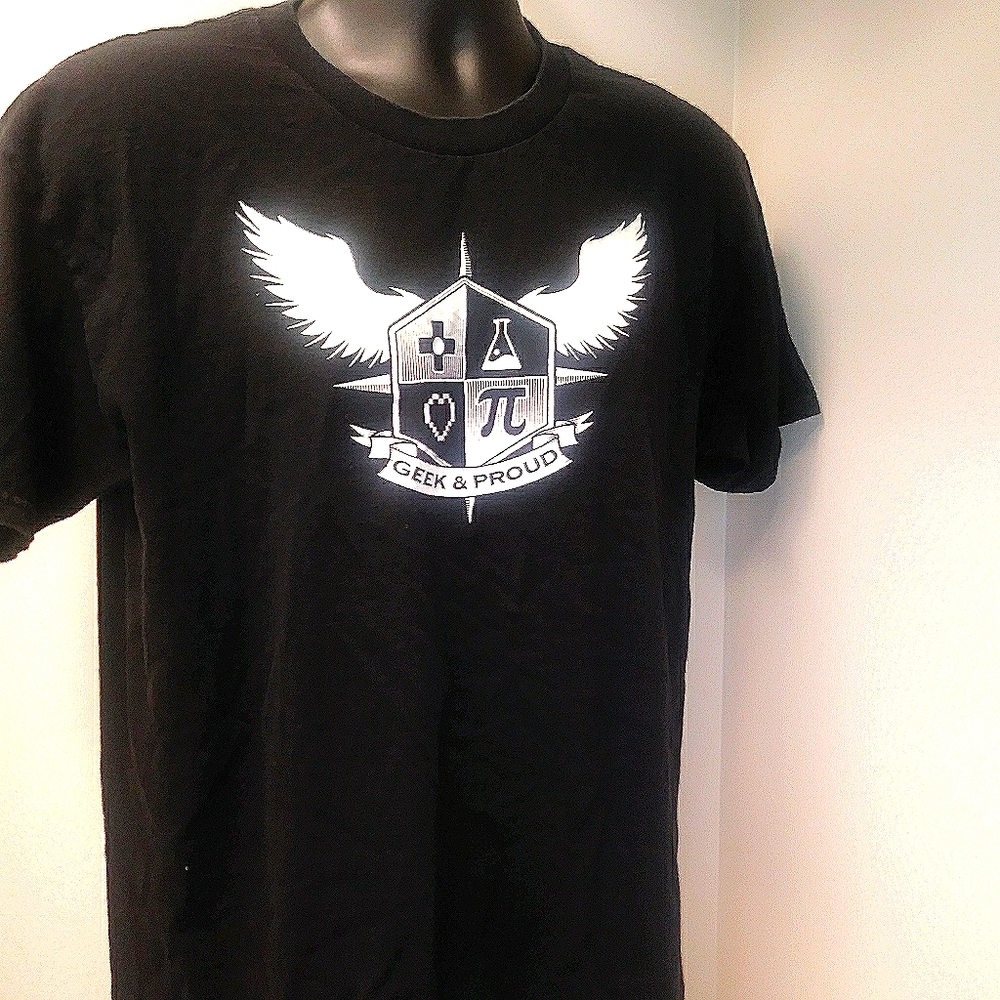 Geek And Proud Mens ThinkGeek Graphic T-Shirt